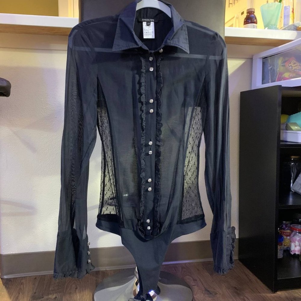 Patrizia Pepe Firenze Lace Gothic Body Suit